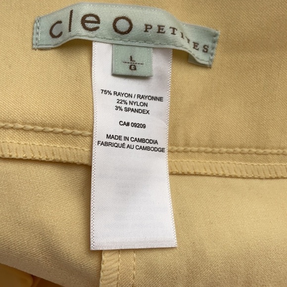 Cleo I petite yellow pant - Picture 7 of 7
